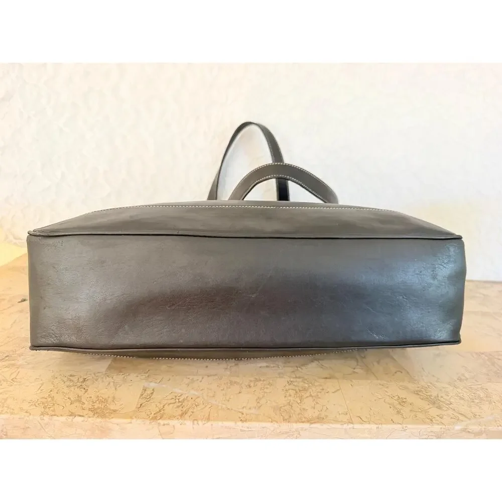 Vtg coach XL Hamptons black tote shoulder bag 7790